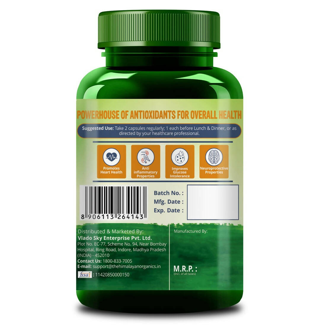 Himalayan Organics Super Antioxidant Capsules | Grocsy