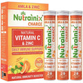 Nutrainix Charge Natural Vitamin C & Zinc Tablets | Grocsy
