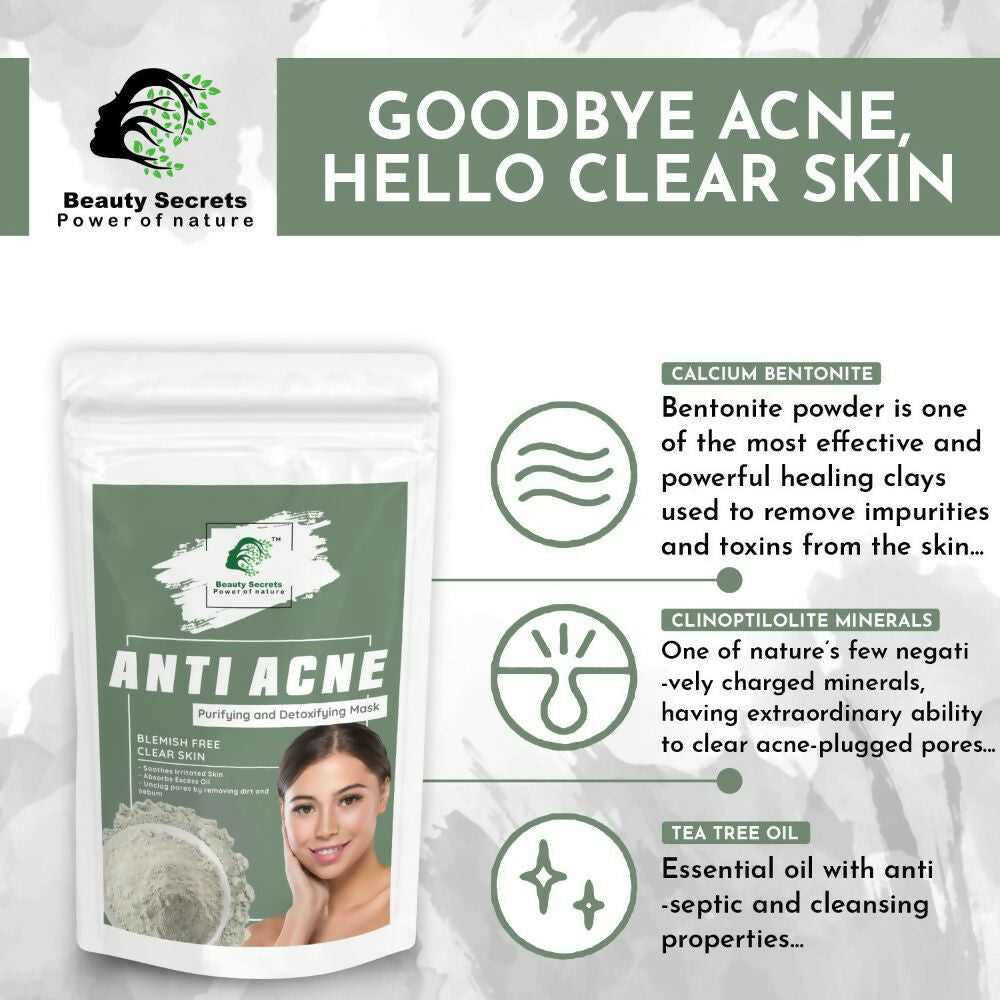 Beauty Secrets Anti Acne Face Mask | Grocsy
