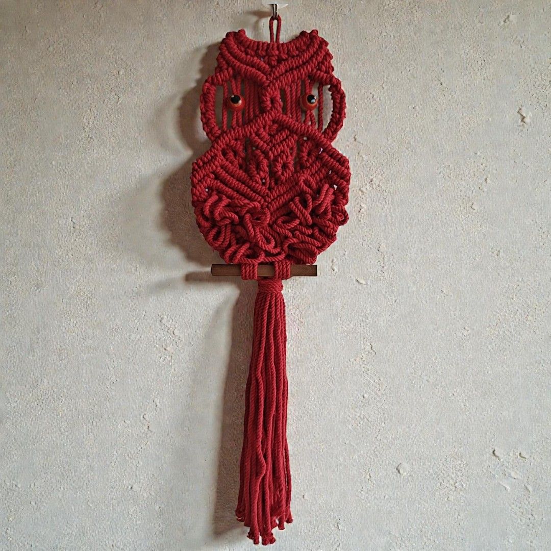 Sun Mun Decors Premium Macrame Owl | Grocsy