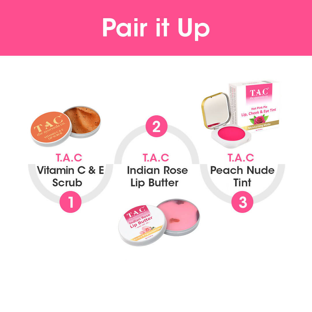 TAC - The Ayurveda Co. Hot Pink Lip, Cheek & Eye Tint | Grocsy