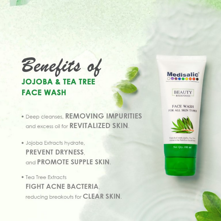 Torque's Medisalic Face Wash Enriched With Jojoba And Tea Tree Extracts For All Skin Types | Grocsy