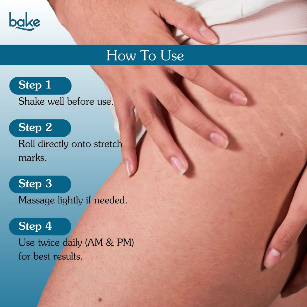 Bake StriErase™ Stretch Marks Removal Roll-On Serum | Grocsy
