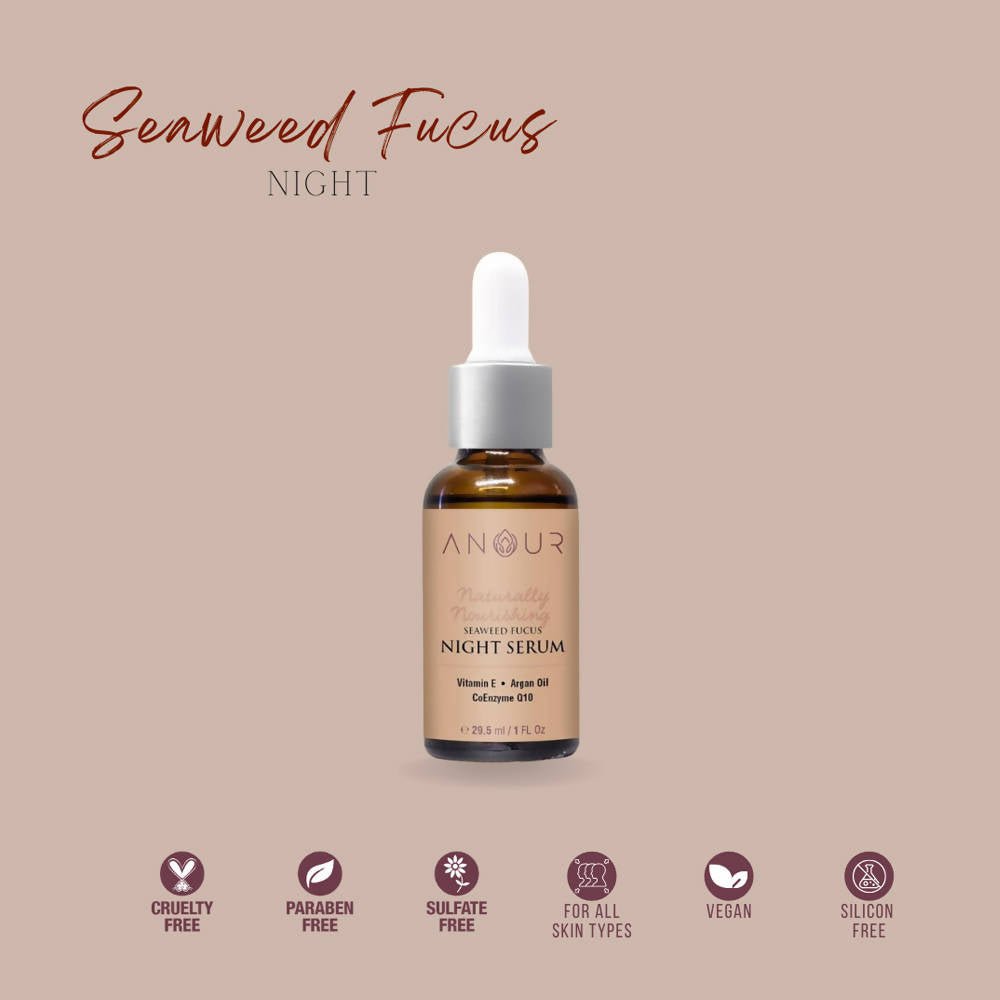 Anour Naturally Nourishing Seaweed Fucus Night Serum | Grocsy