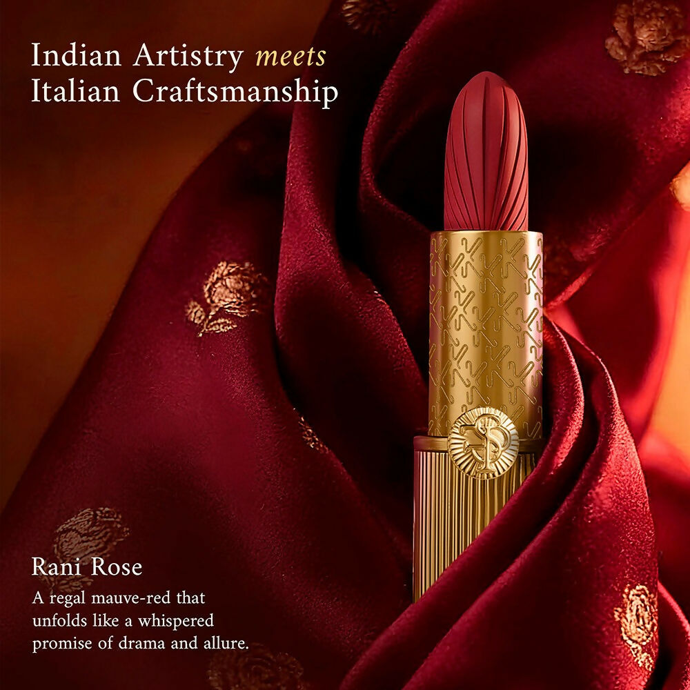 Kay Beauty x Falguni Shane Peacock Luxe Matte Lipstick - Rani Rose | Grocsy