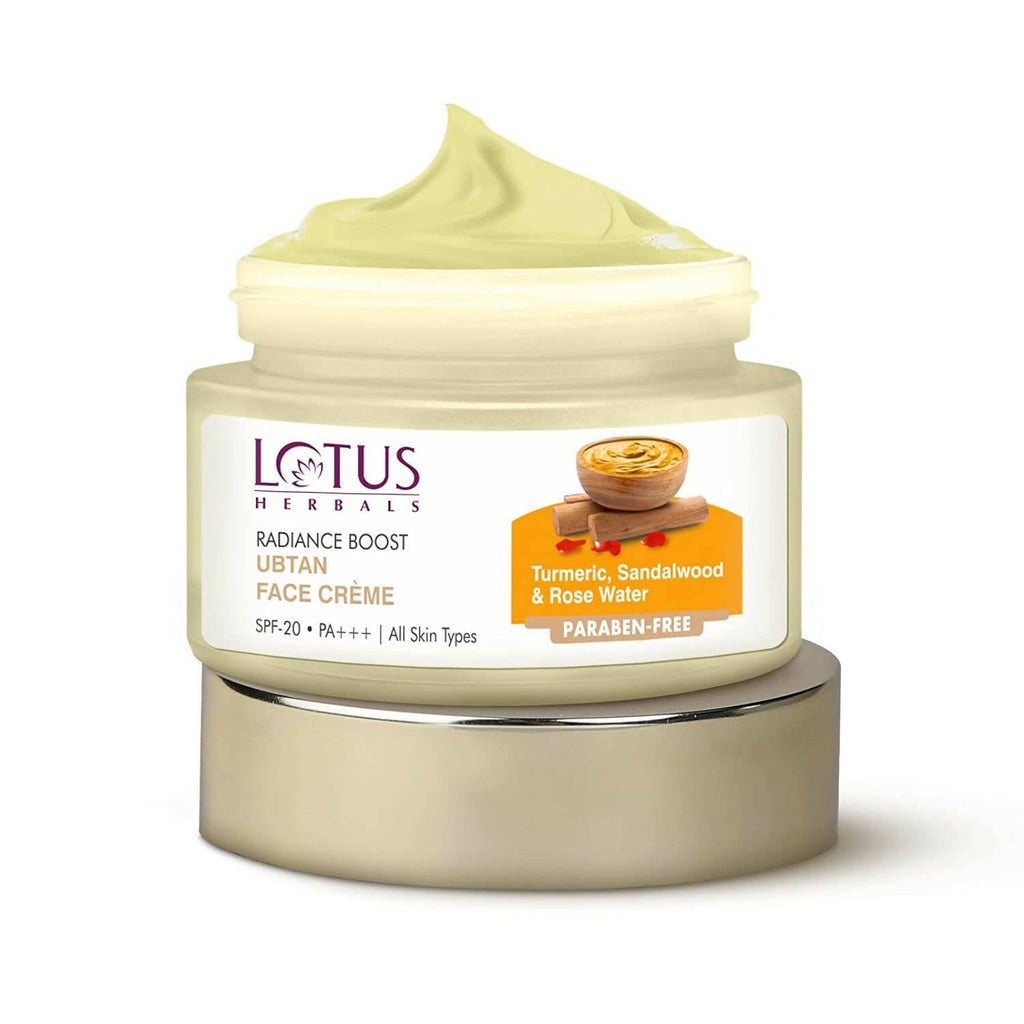 Lotus Herbals Radiance Boost Ubtan Face Cream | Grocsy