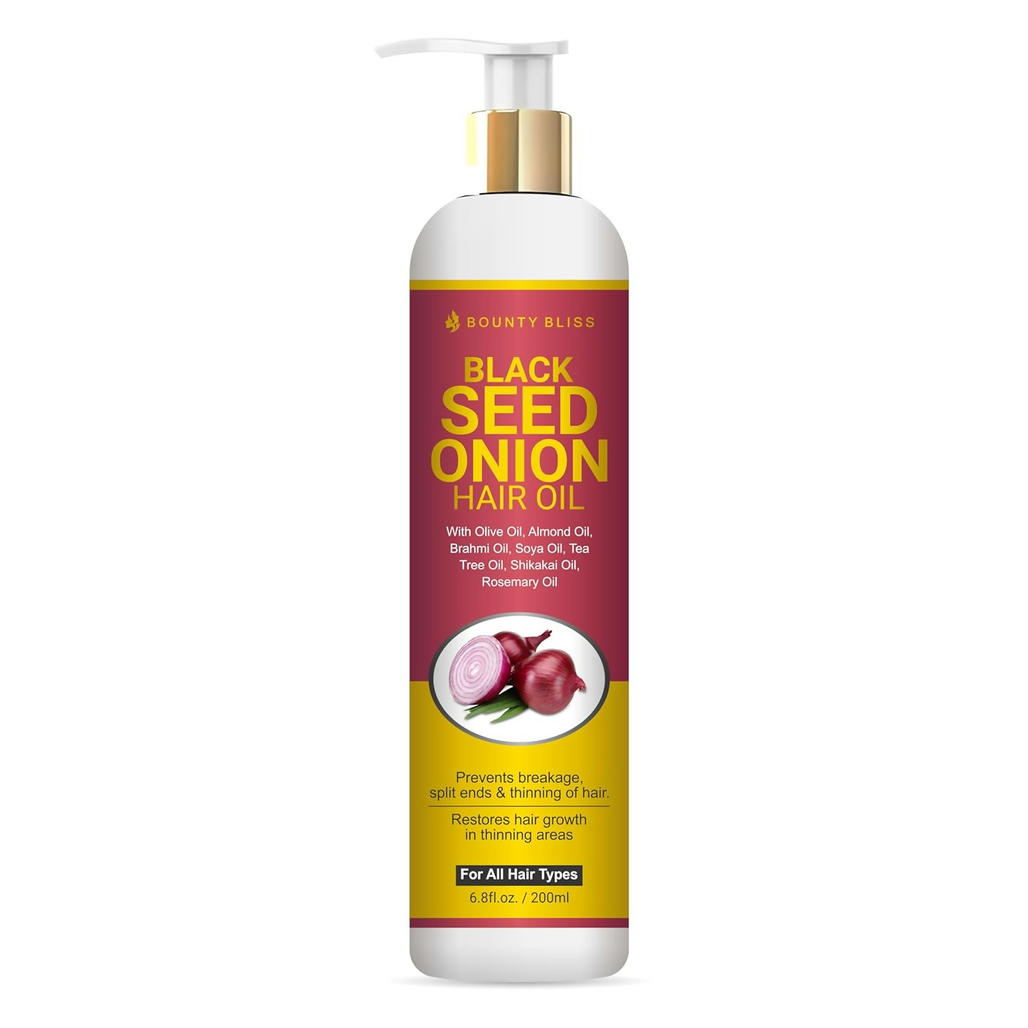 Bounty Bliss Black Seed Onion Oil-Anti-Hairfall Hair Oil | Grocsy