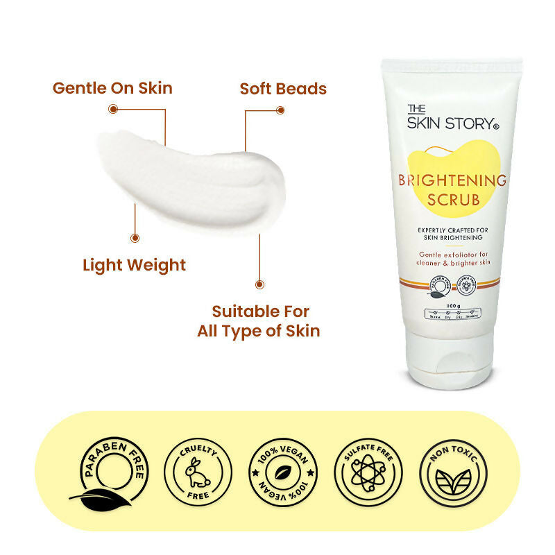 The Skin Story Salicylic Acid Brightening Face Scrub | Grocsy