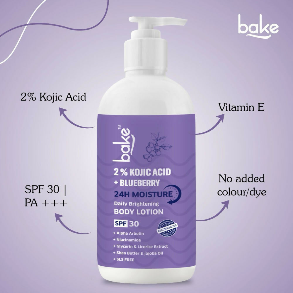 Bake 2% Kojic Acid Body Lotion SPF 30 PA+++ For Dark Spots | Grocsy