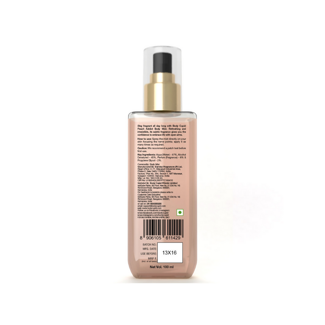 Body Cupid Peach Addict Body Mist | Grocsy