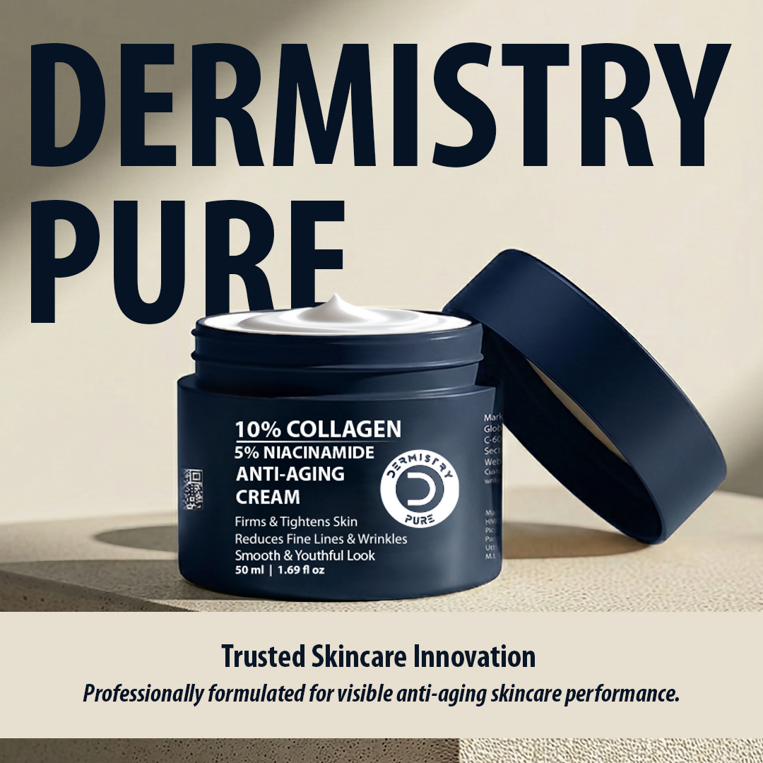 Dermistry 10% Collagen Skin Tightening Anti Aging Day Night Hydrates Moisture Face Cream | Grocsy