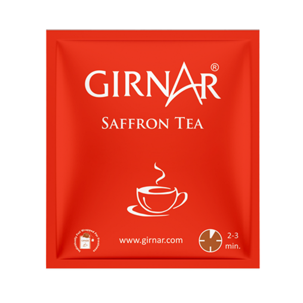 Girnar Black Tea Bags - Saffron | Grocsy