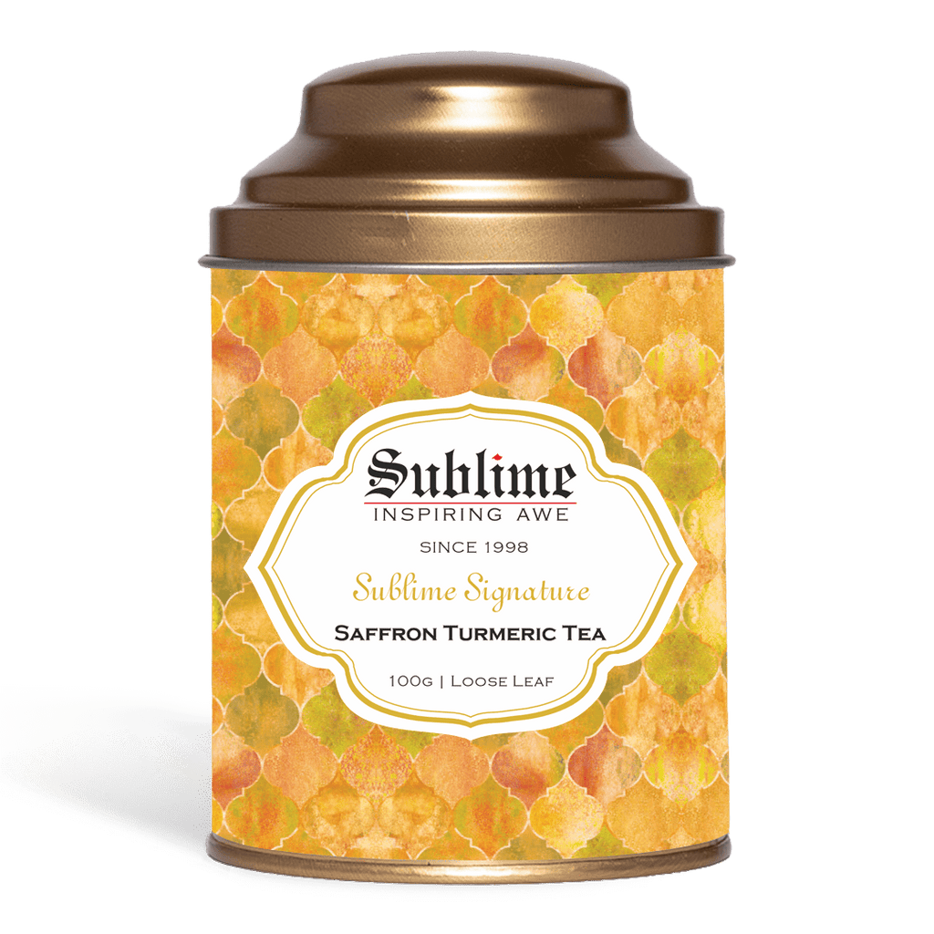 Sublime Inspiring Awe Saffron Turmeric Tea | Grocsy