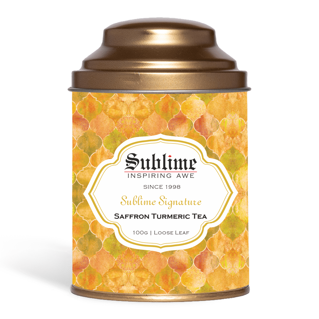 Sublime Inspiring Awe Saffron Turmeric Tea | Grocsy