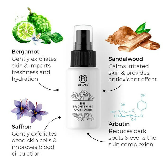 Brillare Skin Brightening Face Toner For Pigmented Skin | Grocsy