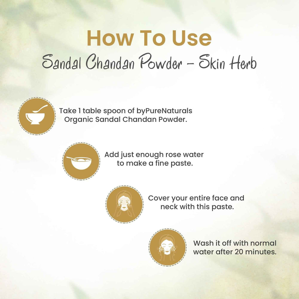 byPureNaturals Organic Sandal Chandan Powder | Grocsy
