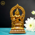 Brass Saraswati Devi Idol - Divine Source of Knowledge and Creativity | Grocsy