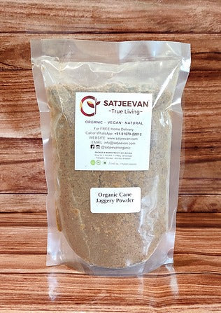 Satjeevan Organic Cane Jaggery Powder | Grocsy