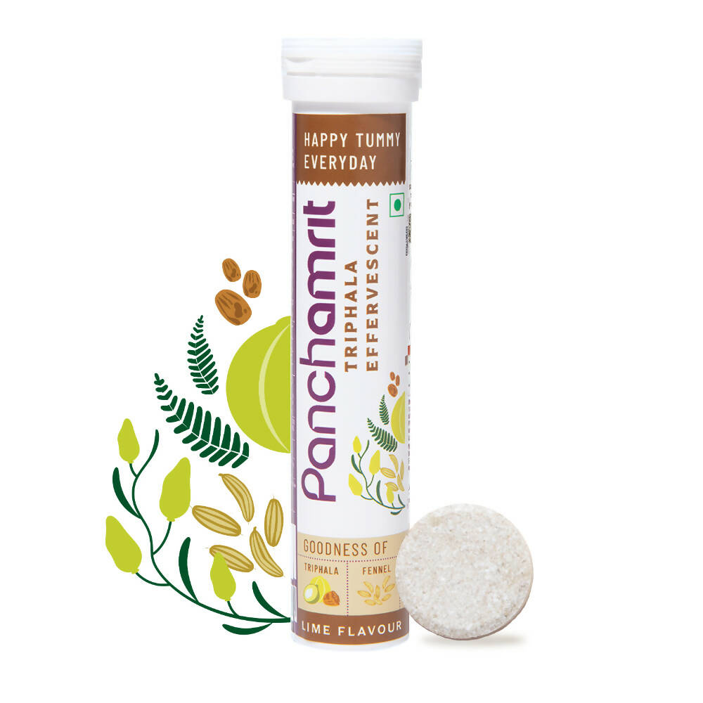 Panchamrit Triphala Effervescent Tablets-Lime Flavor | Grocsy