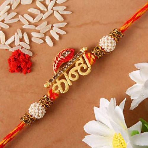 Beautiful Kanha Rakhi & Kaju Rolls Box | Grocsy