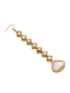Ruby Raang Gold Heavy Kundan Maang Tikka | Grocsy