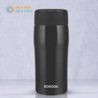 Borosil Cosmic Insulated Water Bottle Tumbler - 320ml (Black) | Grocsy