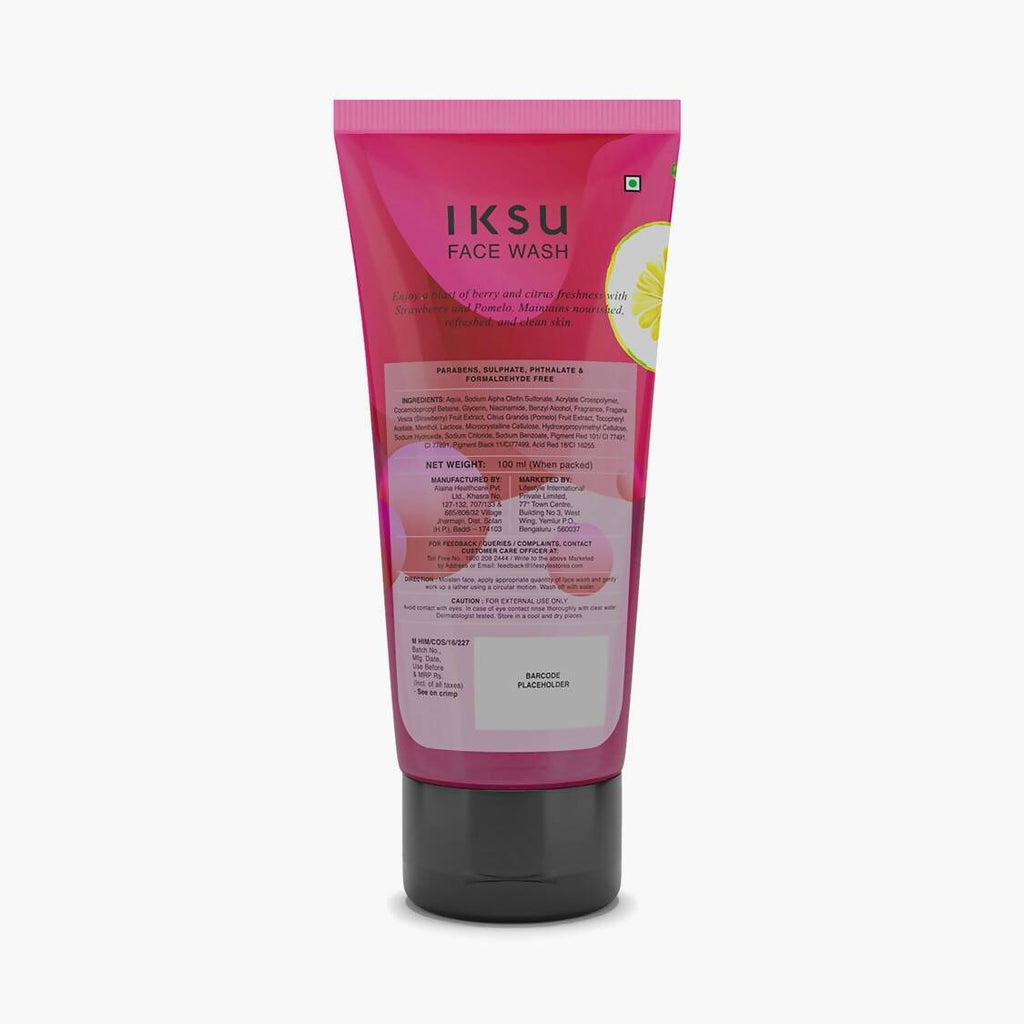 IKSU Strawberry & Pomelo Face Wash | Grocsy