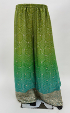 Lorenvalley Fashion Green and Teal Chinon Embroidery With Sequince Work Salwar Kameez Stitched | Grocsy