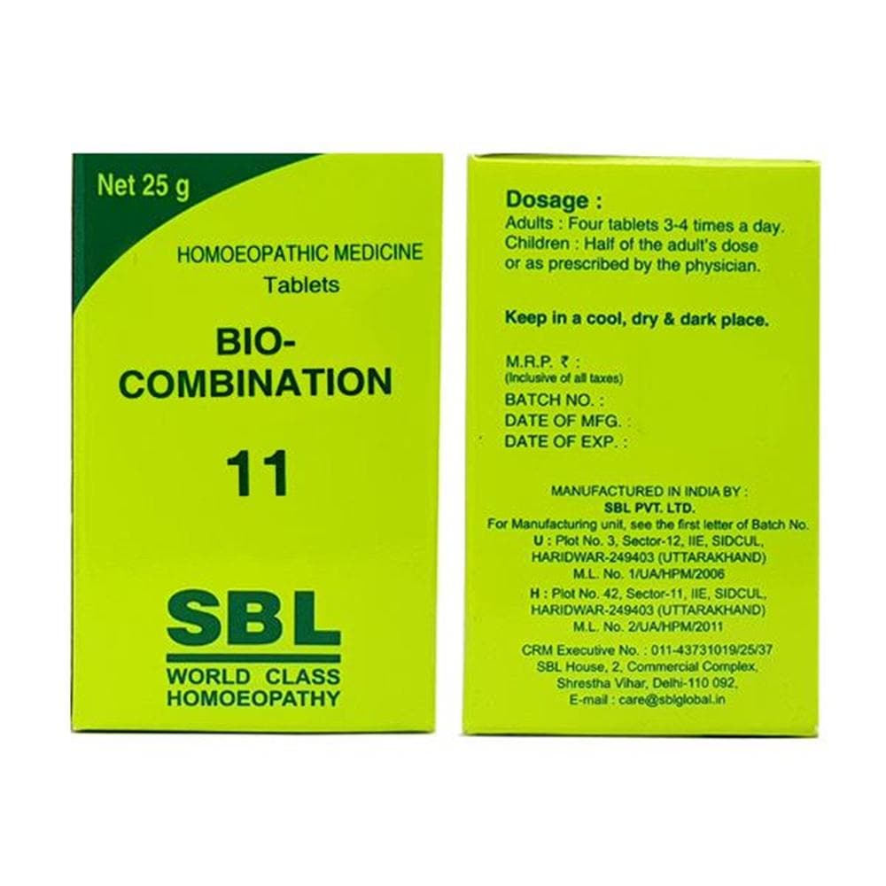 SBL Homeopathy Bio-Combination 11 Tablet | Grocsy