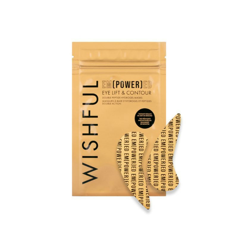 Wishful By Huda Beauty Empowered Eye Lift & Contour Double Peptide Hydrogel Masks - Korean Skincare | Grocsy