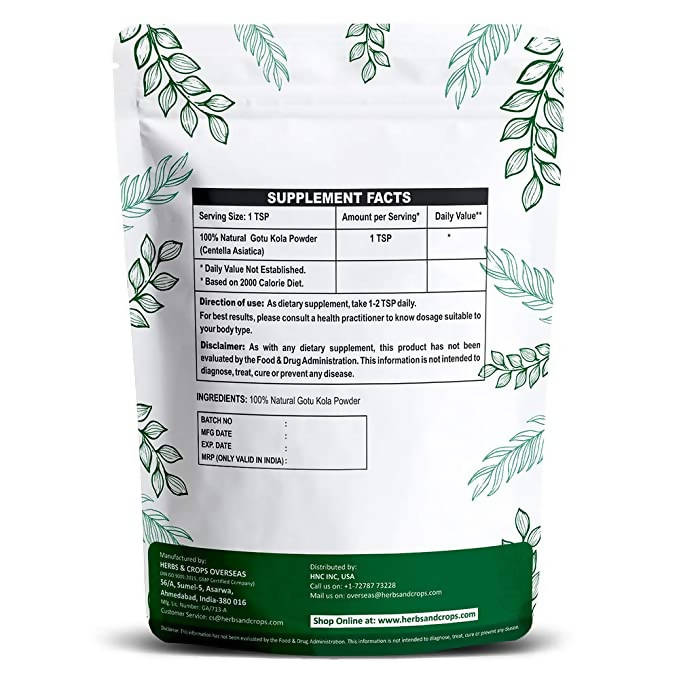 H&C Herbal Gotu Kola Powder | Grocsy