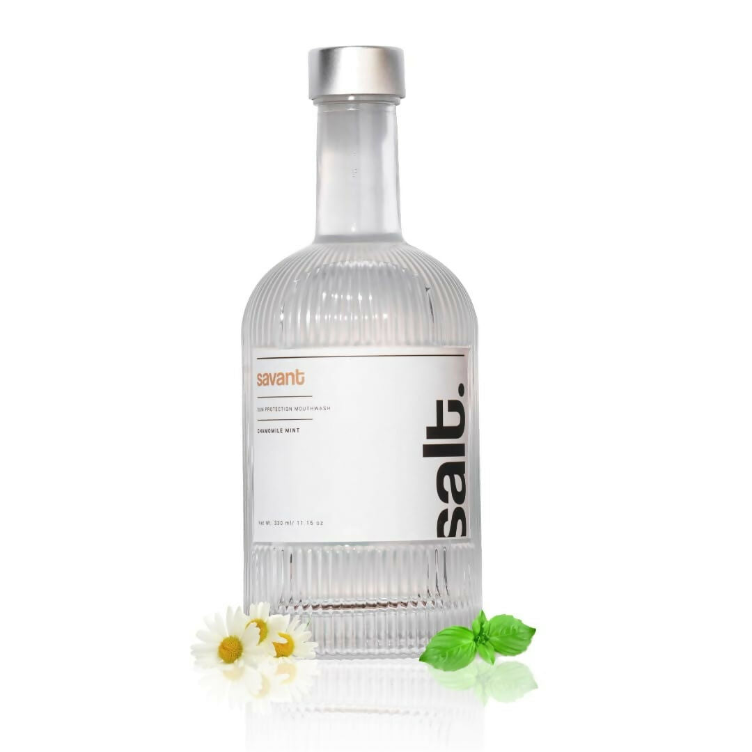 Salt. Oral Care Savant Mouthwash Advanced Gum Protection - Chamomile Mint Flavor | Grocsy