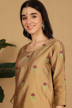Joban Fashion Beige Silk Lehenga Set | Grocsy
