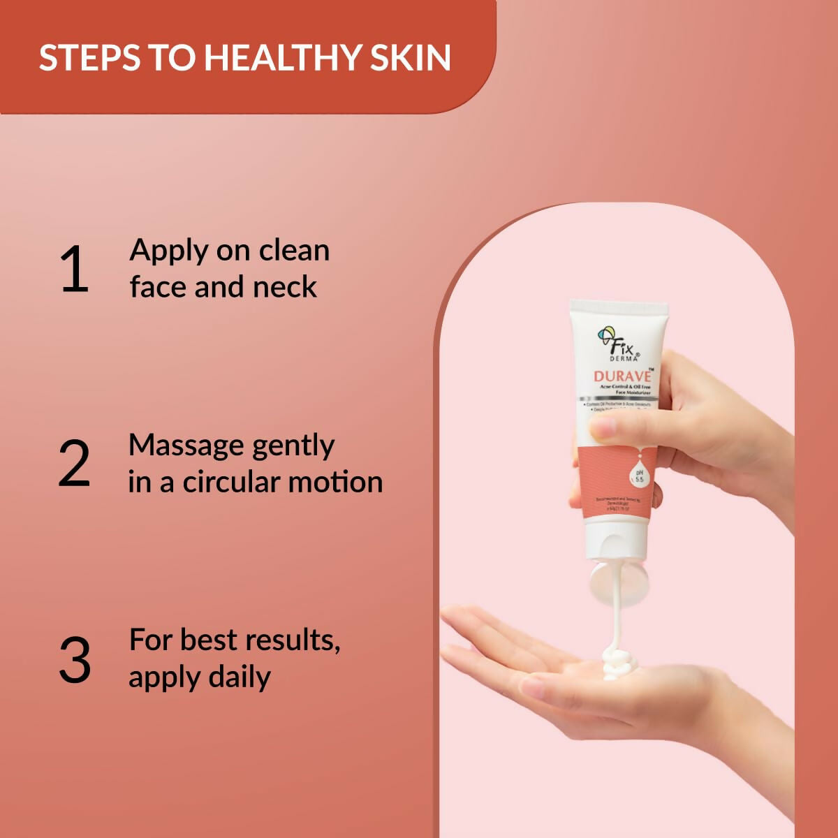 Fixderma Durave Acne Control & Oil Free Moisturizer for Face with Glycolic Acid | Grocsy