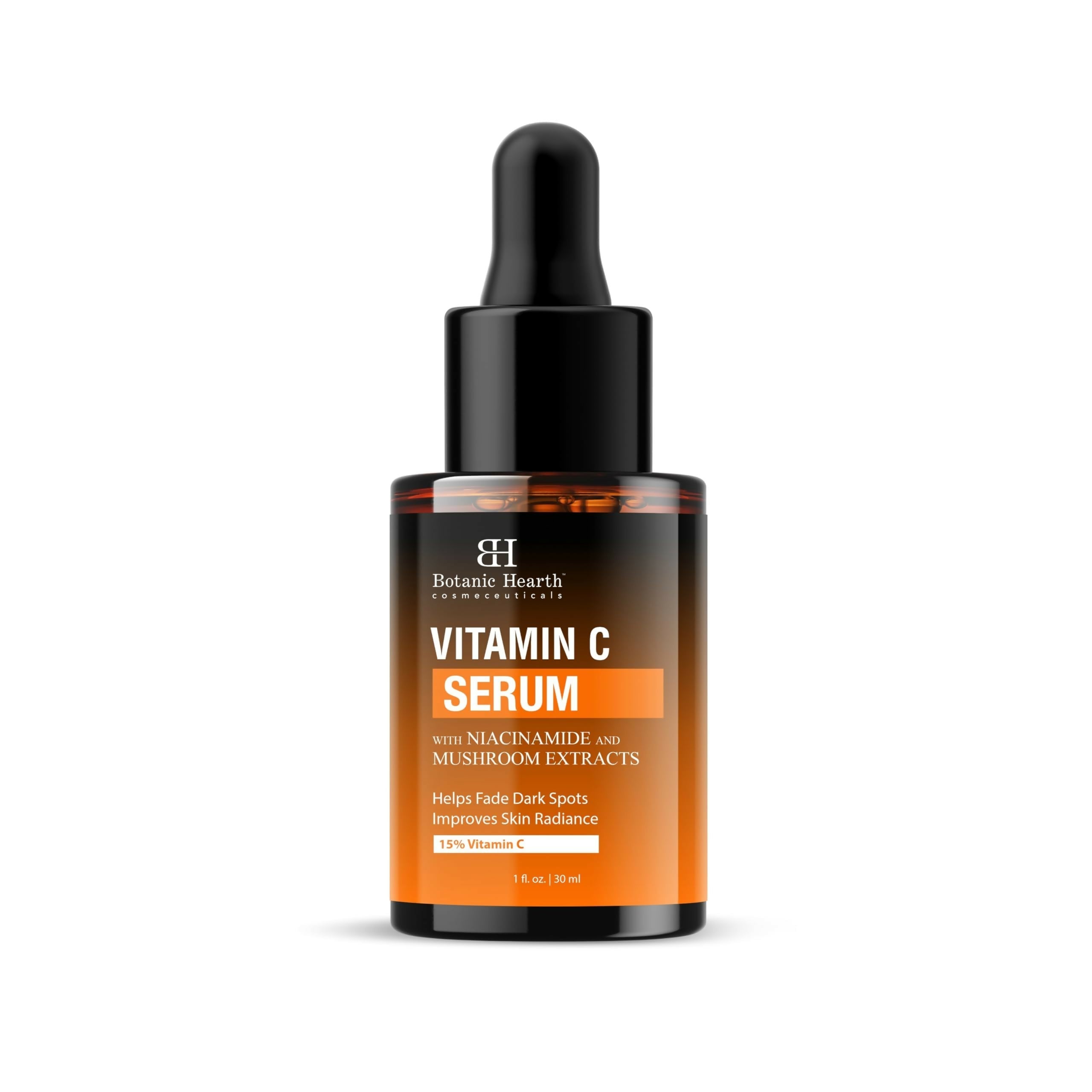 Botanic Hearth 15% Vitamin C Face Serum Targets Dark Spots, Sun Damage, Wrinkles to Brighten & Even Tone Skin | Grocsy