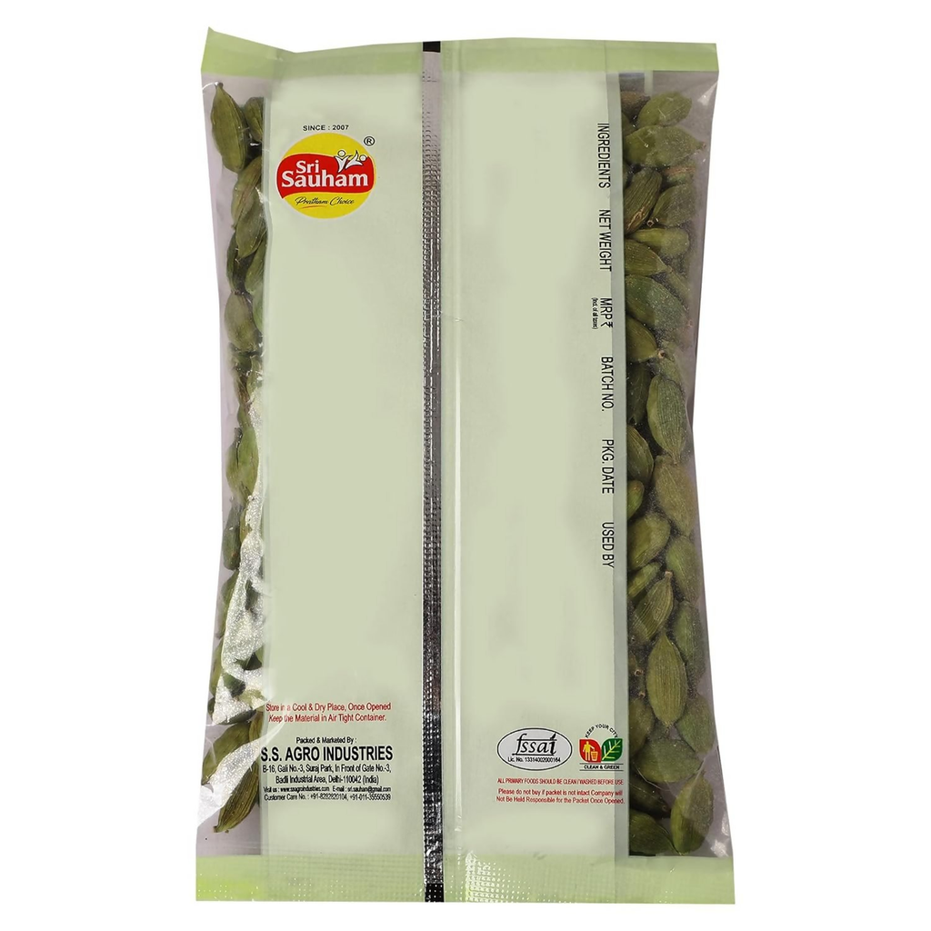 Sri Sauham Spices Green Cardamom (Choti Elaichi) | Grocsy