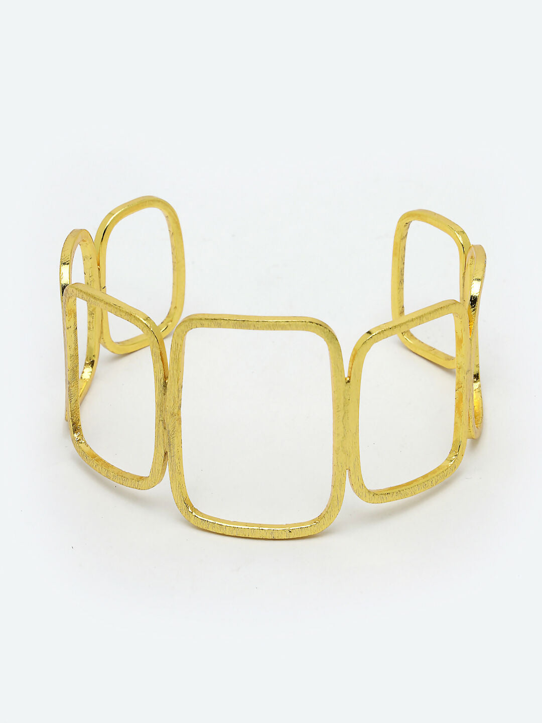 NVR Women Gold-Polished Western Cuff Bracelet | Grocsy