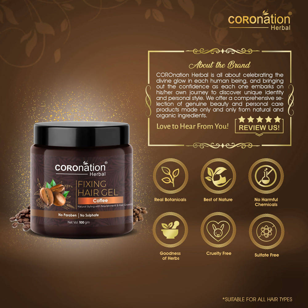 Coronation Herbal Coffee Fixing Hair Gel | Grocsy