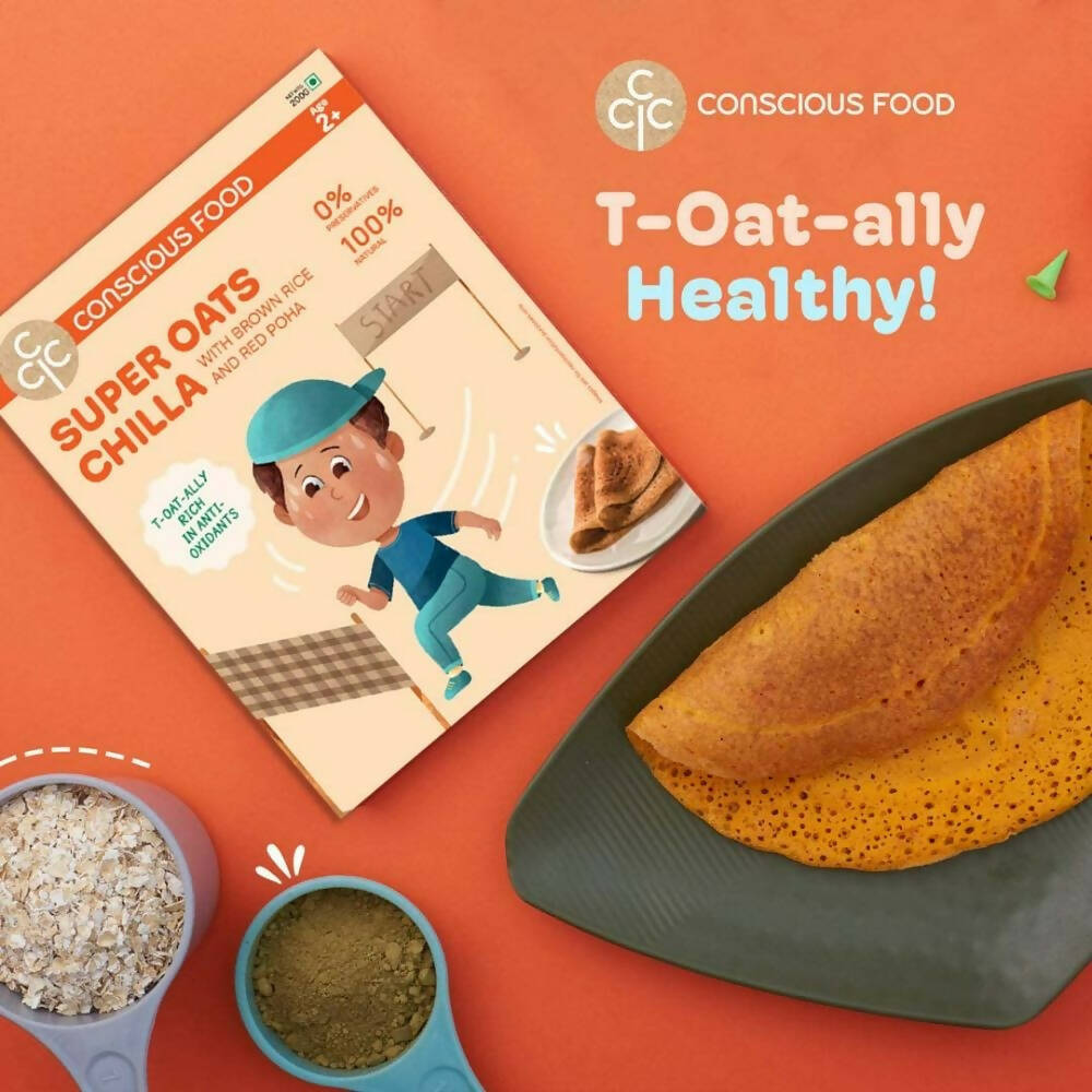 Conscious Food Super Oats Chilla | Grocsy