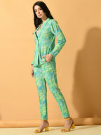 Myshka Women's Multi Printed Ombre Jacket | Grocsy