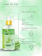 AYA Multipurpose Aloe Vera Gel For Face, Hair & Body | Grocsy
