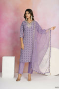 Ethnic Festive Wear Viscose Chanderi Onion Pink Stitched Suit With Dupatta - Tanisha | Grocsy