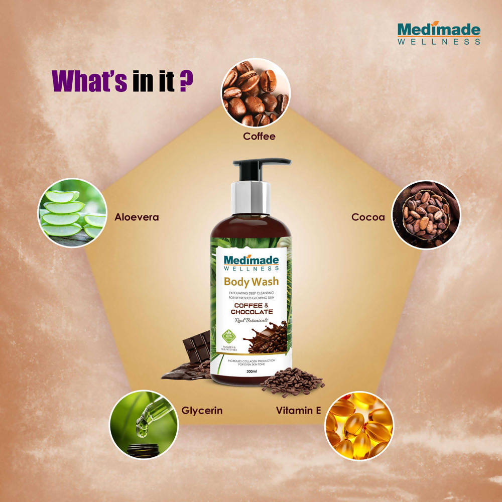 Medimade Wellness Coffee & Chocolate Body Wash | Grocsy