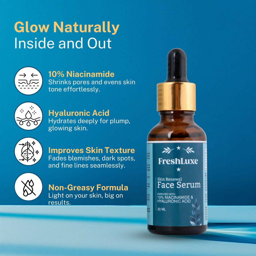 FreshLuxe Skin Renewal Face Serum | Grocsy