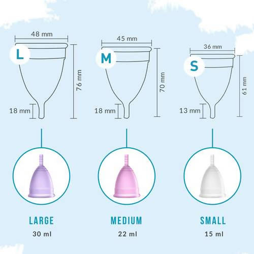 Sirona Reusable Menstrual Cup with Pouch | Grocsy