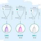Sirona Reusable Menstrual Cup with Pouch | Grocsy