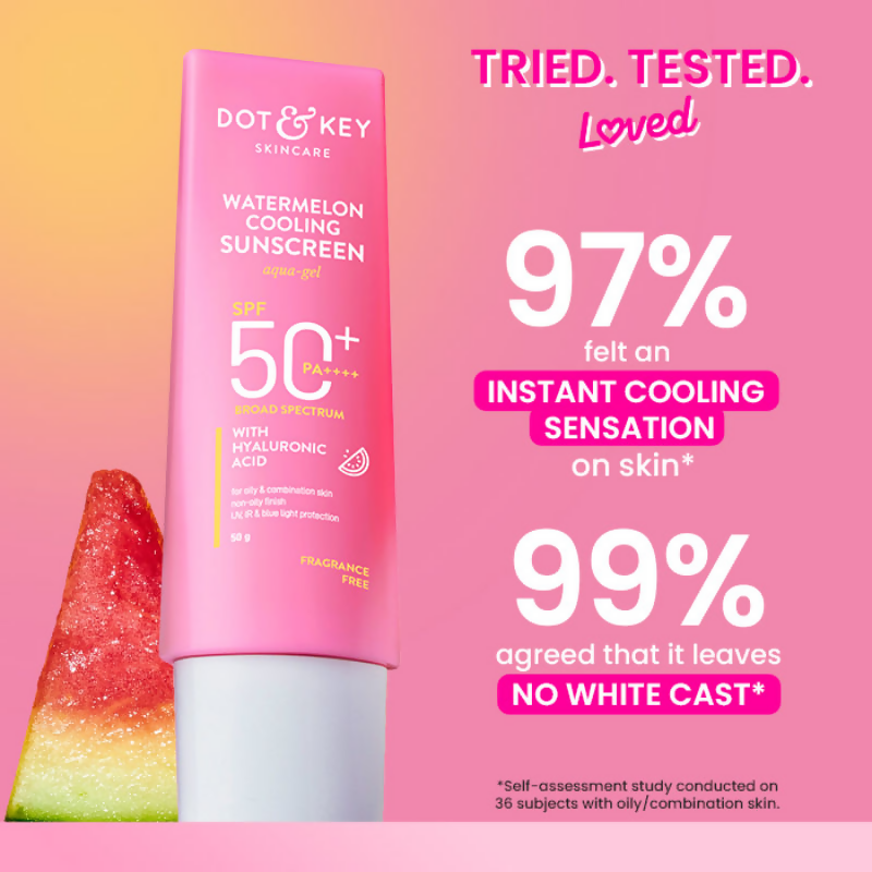 Dot & Key Skincare Watermelon Cooling Sunscreen SPF 50+ PA++++ | Grocsy