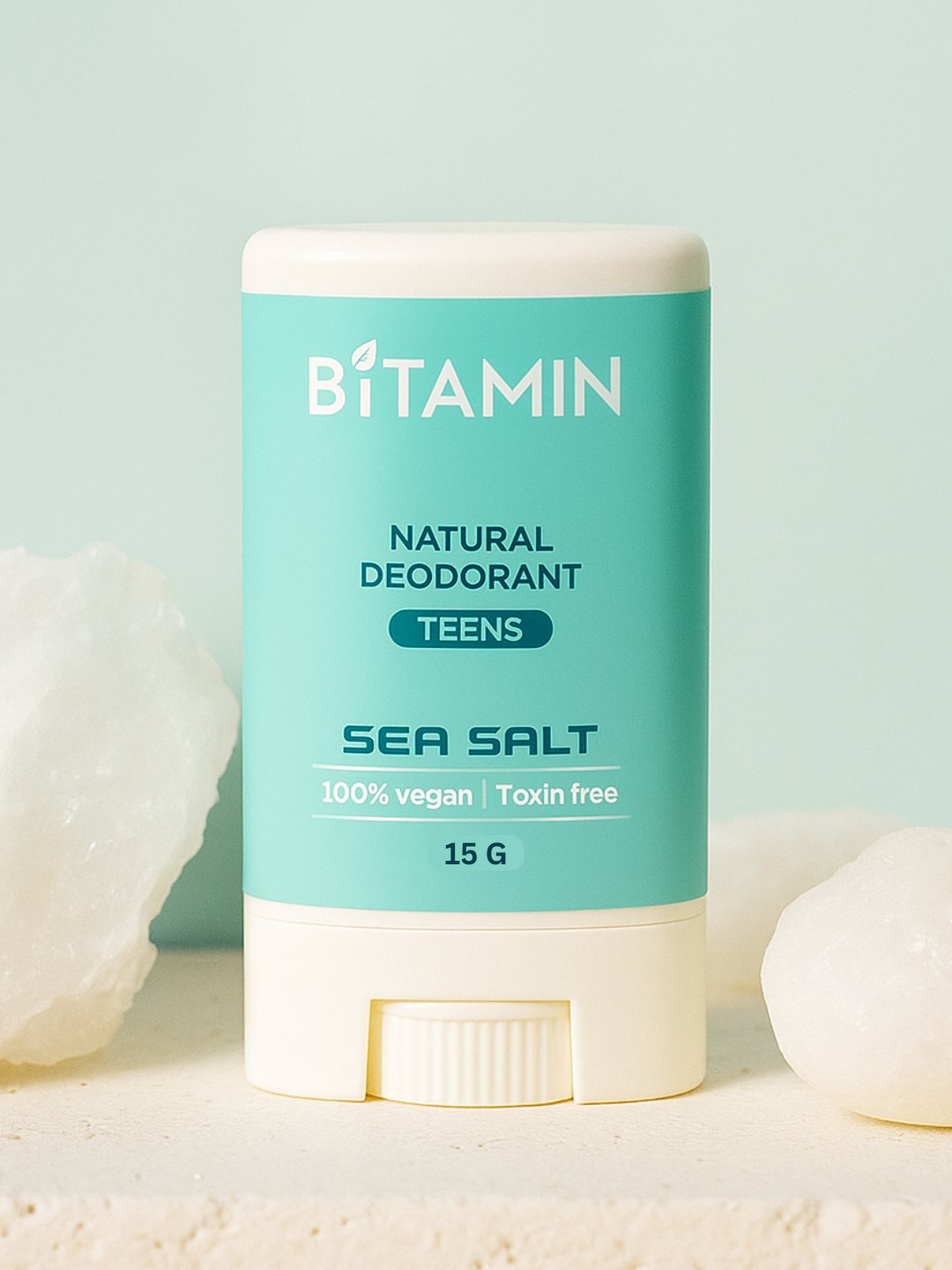 Bitamin Seasalt Teens Natural Deodorant Roll On Stick | Grocsy
