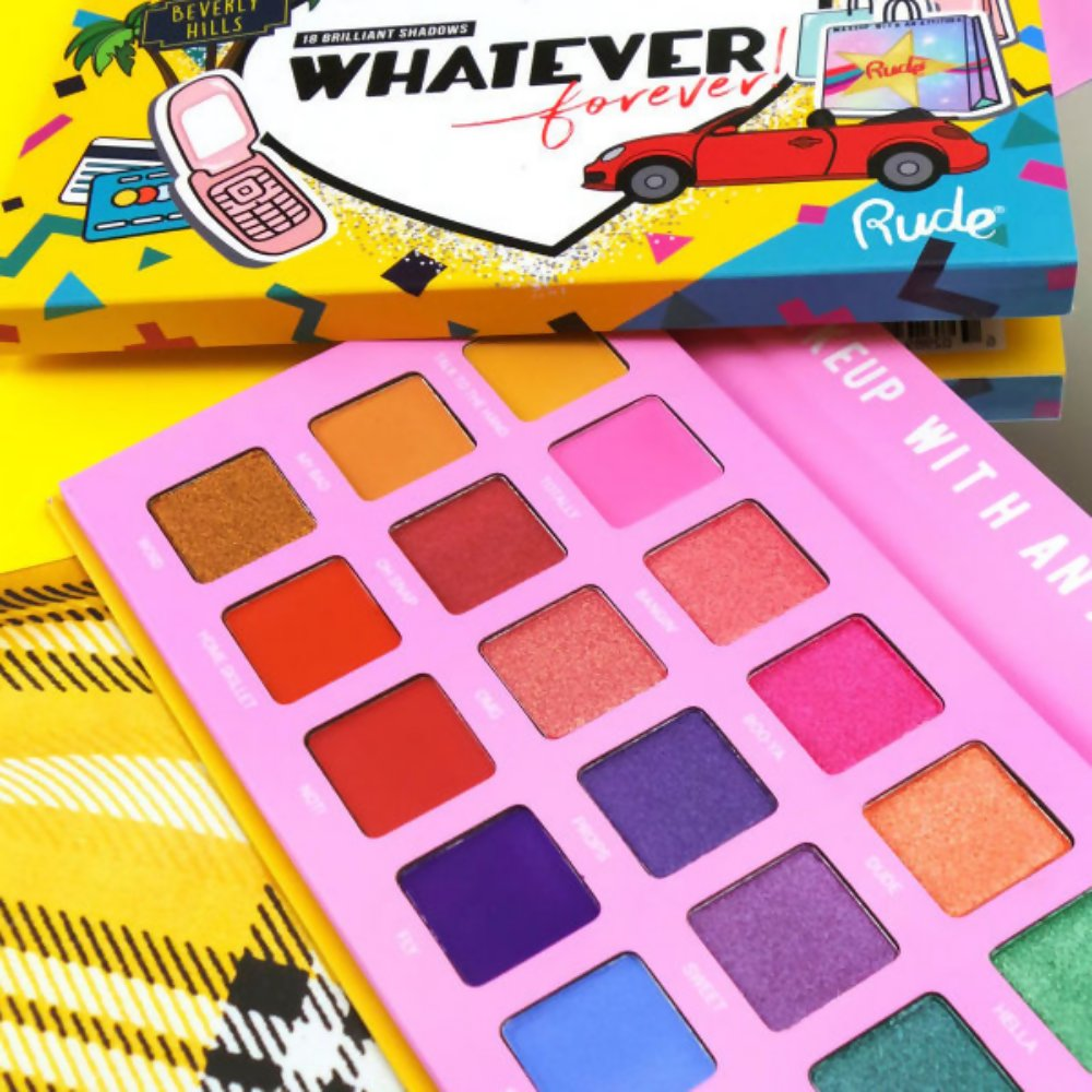 Rude Cosmetics Whatever Forever 18 Eyeshadow Palette | Grocsy