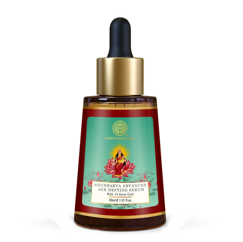 Forest Essentials Advanced Soundarya Age Defying Facial Serum With 24K Gold | Grocsy
